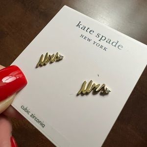 NEW Kate Spade Mrs. Earrings